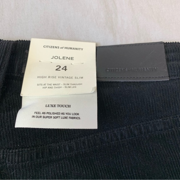 Jolene C of H Corduroy Black pants size 24 - Picture 6 of 10